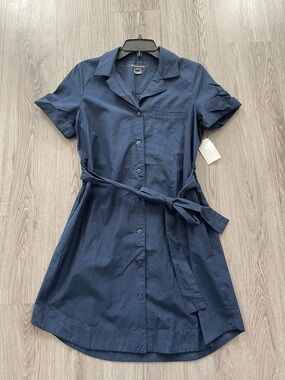 NWT French connection navy shirt dress